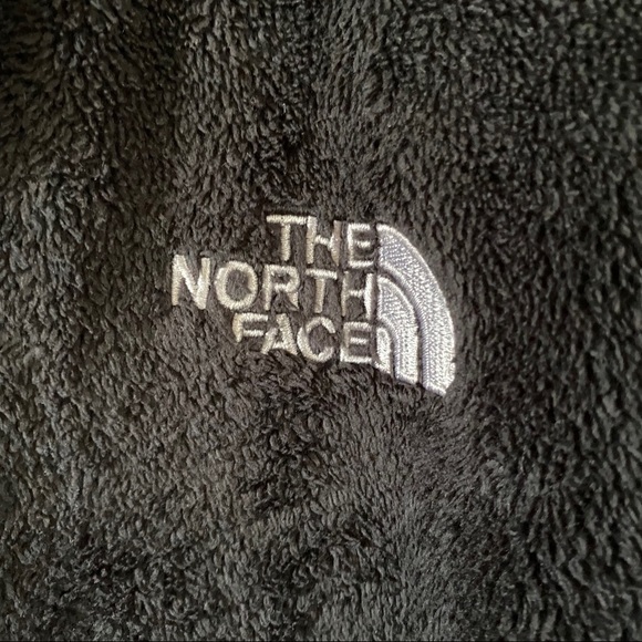The North Face Black Fleece Jacket Osito Fuzzy Teddy Coat Full Zip Womens Small - Picture 5 of 10